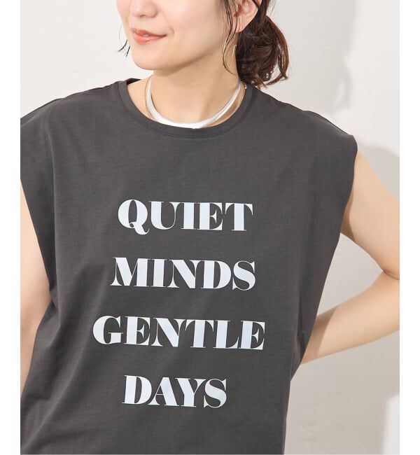 JOURNAL STANDARD「【接触冷感】アイスコンパクトロゴフレンチ Tシャツ」|Tシャツ・カットソー|グレー