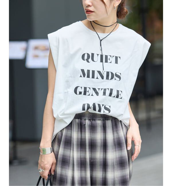 JOURNAL STANDARD「【接触冷感】アイスコンパクトロゴフレンチ Tシャツ」|Tシャツ・カットソー|