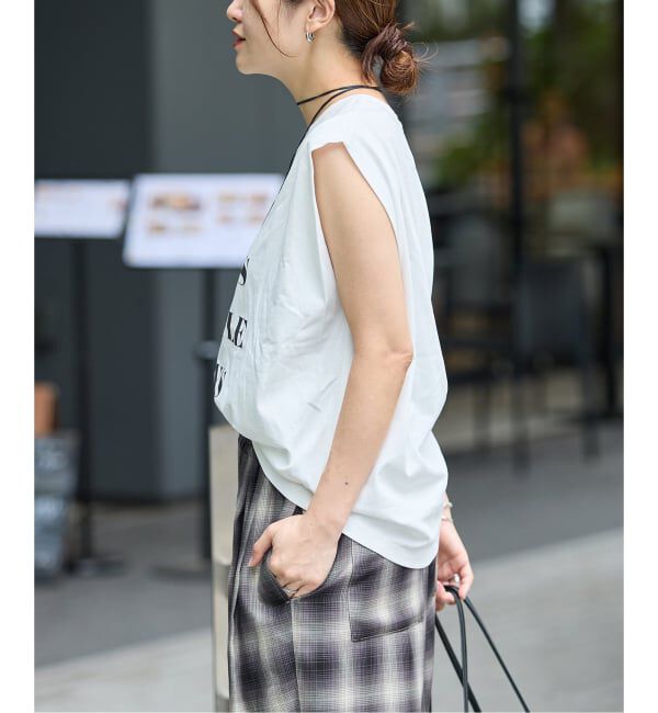 JOURNAL STANDARD「【接触冷感】アイスコンパクトロゴフレンチ Tシャツ」|Tシャツ・カットソー|