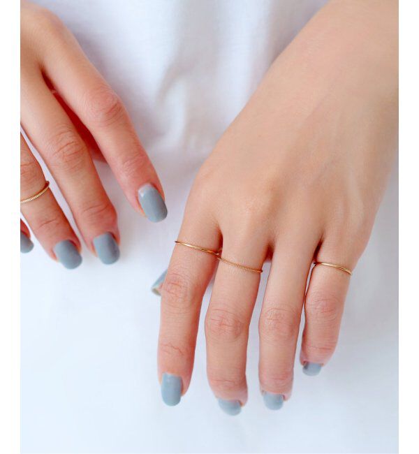 Lilas by Spick&Span「※シンプルリングミル打ちK10」|リング|