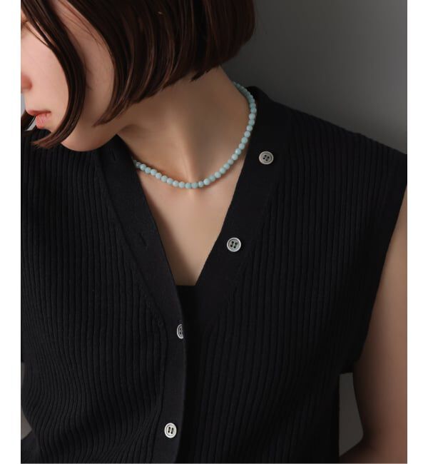 Spick and Span「《WEB限定》【SAMH by LILAS】アマゾナイトネックレス SV」|ネックレス|