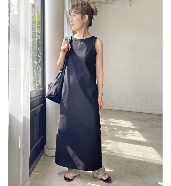 Spick and Span「《追加2》天竺アメスリロングワンピース」|ワンピース|