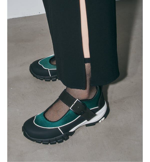 GRISE「《追加予約/WEB+一部店舗限定》GRISE VIBRAM メリージェーンスニーカー」|スニーカー|グリーン