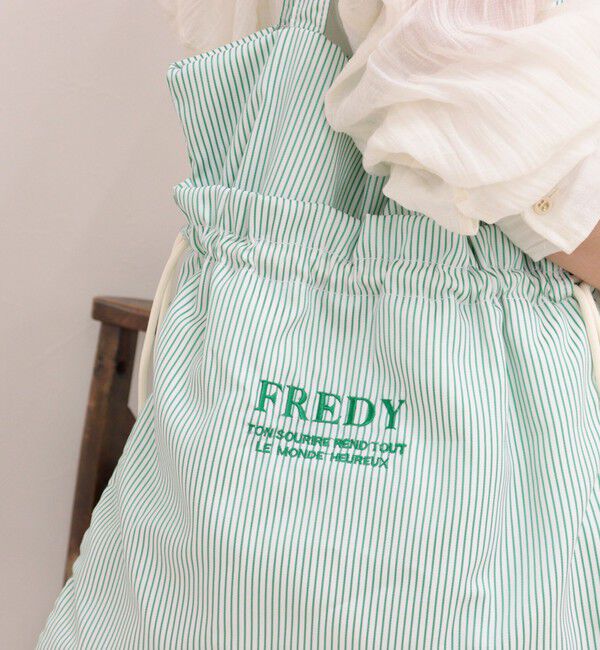 fredy emue「アウトポケットストライプロゴトートバッグ」|トートバッグ|