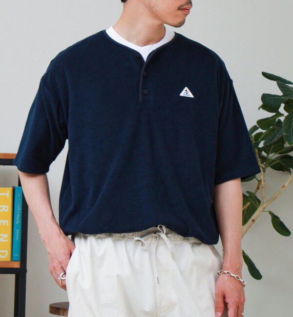 GLOSTER「【GEVACO/ゲバコ】パイルヘンリーネックＴシャツ」|Tシャツ・カットソー|