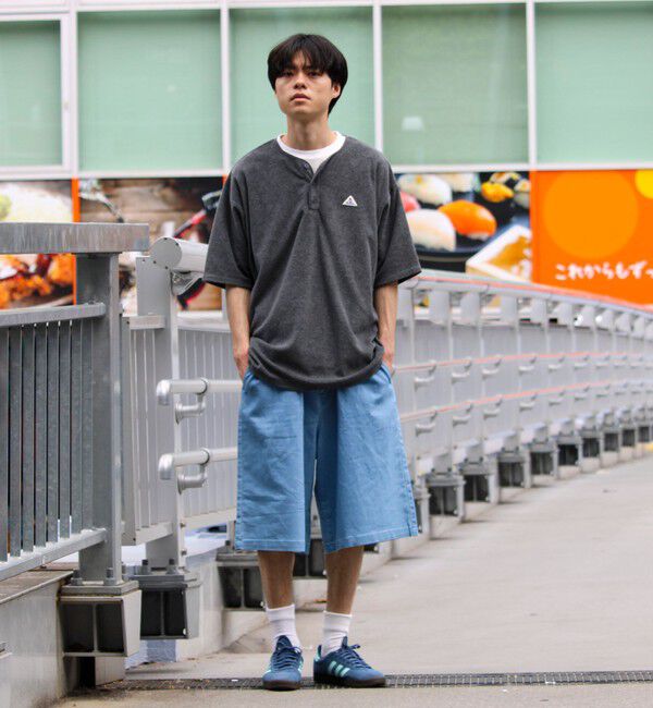 GLOSTER「【GEVACO/ゲバコ】パイルヘンリーネックＴシャツ」|Tシャツ・カットソー|