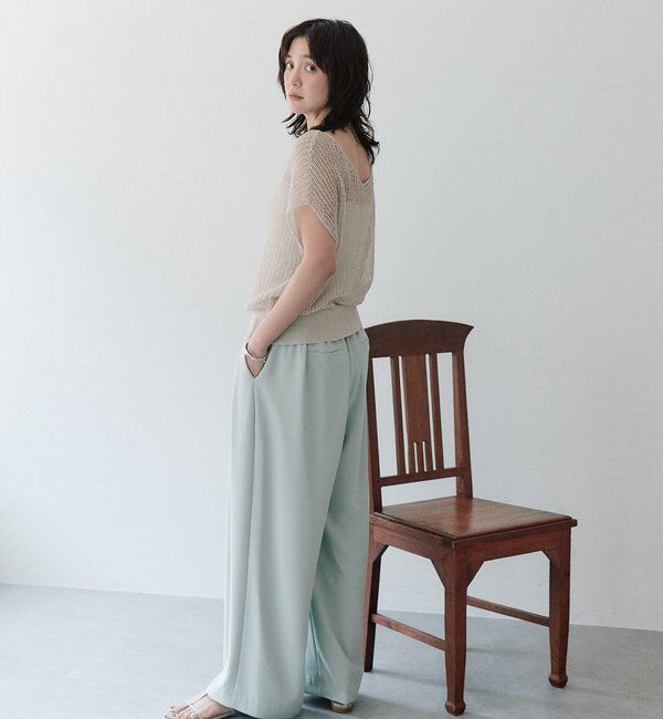  「【WEB限定TMサイズ登場/4サイズ展開】タックワイドスラックス」|チノ|