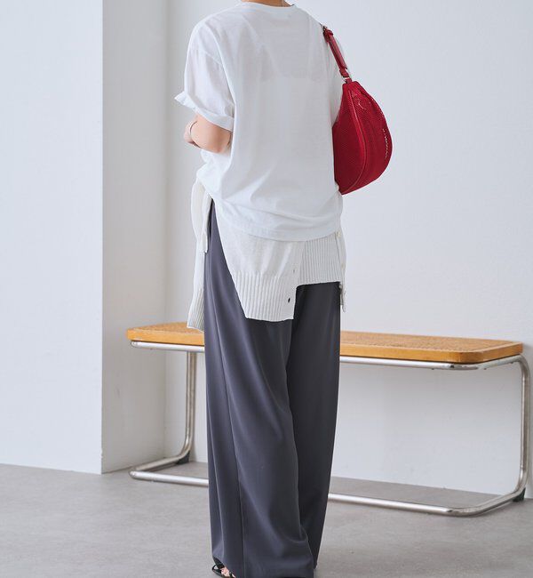  「【WEB限定TMサイズ登場/4サイズ展開】タックワイドスラックス」|チノ|