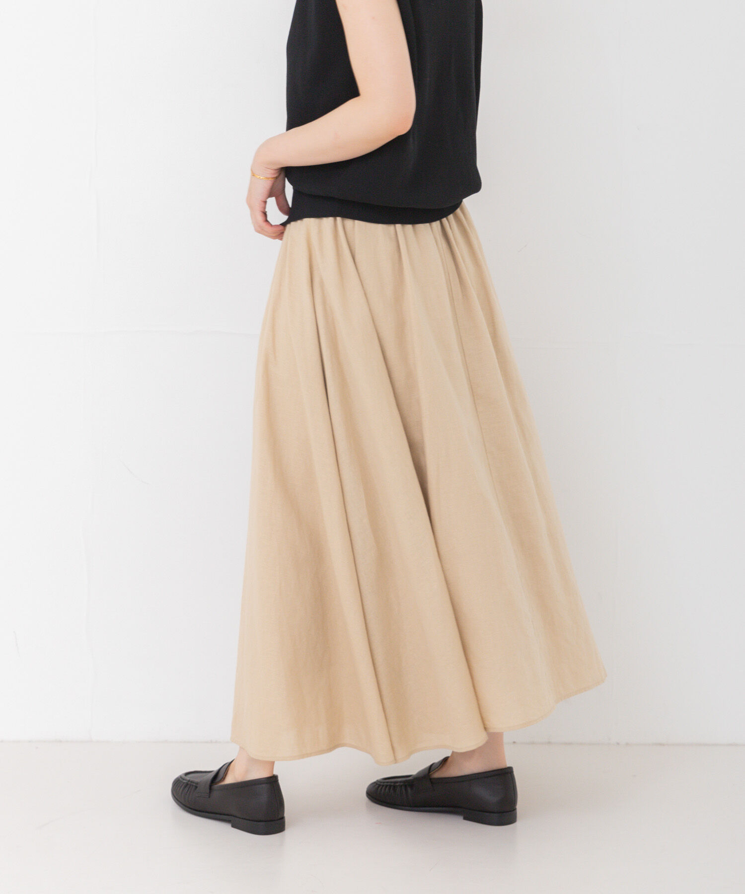 URBAN RESEARCH「リネンコットンギャザースカート」|スカート|