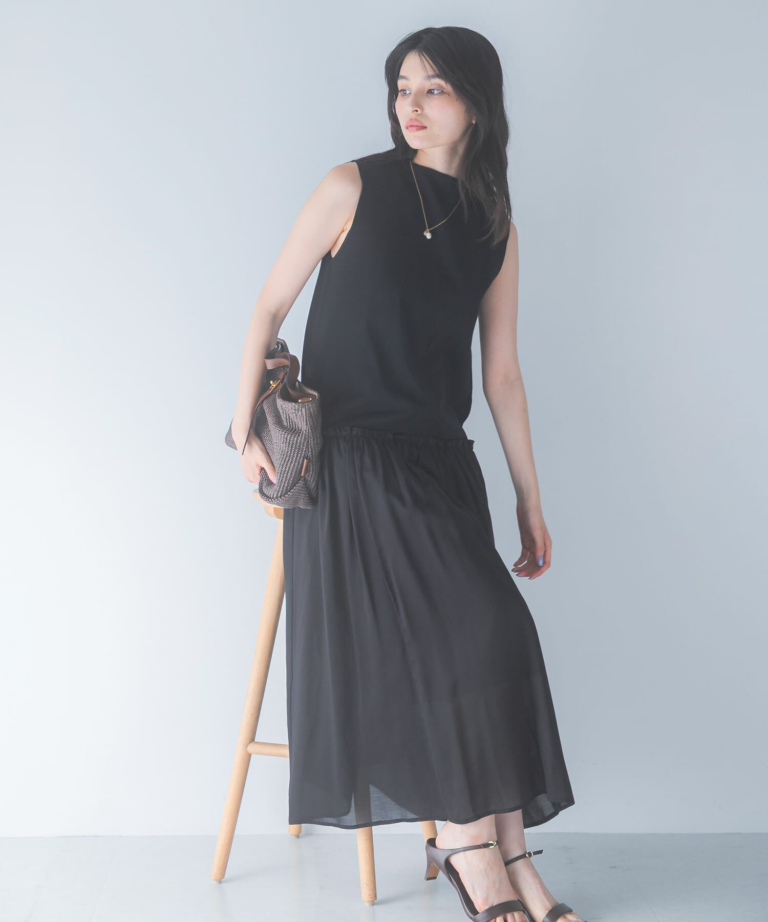 URBAN RESEARCH ROSSO「ドッキングストレートワンピース」|ワンピース|