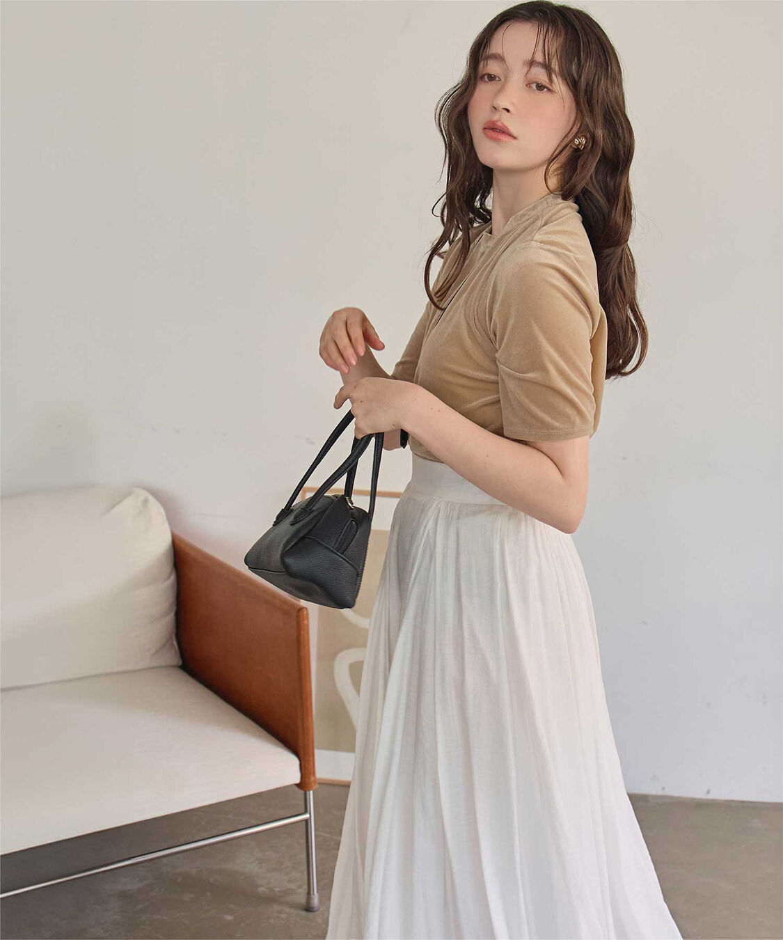 titivate「シアーベロア半袖Tシャツ」|Tシャツ・カットソー|