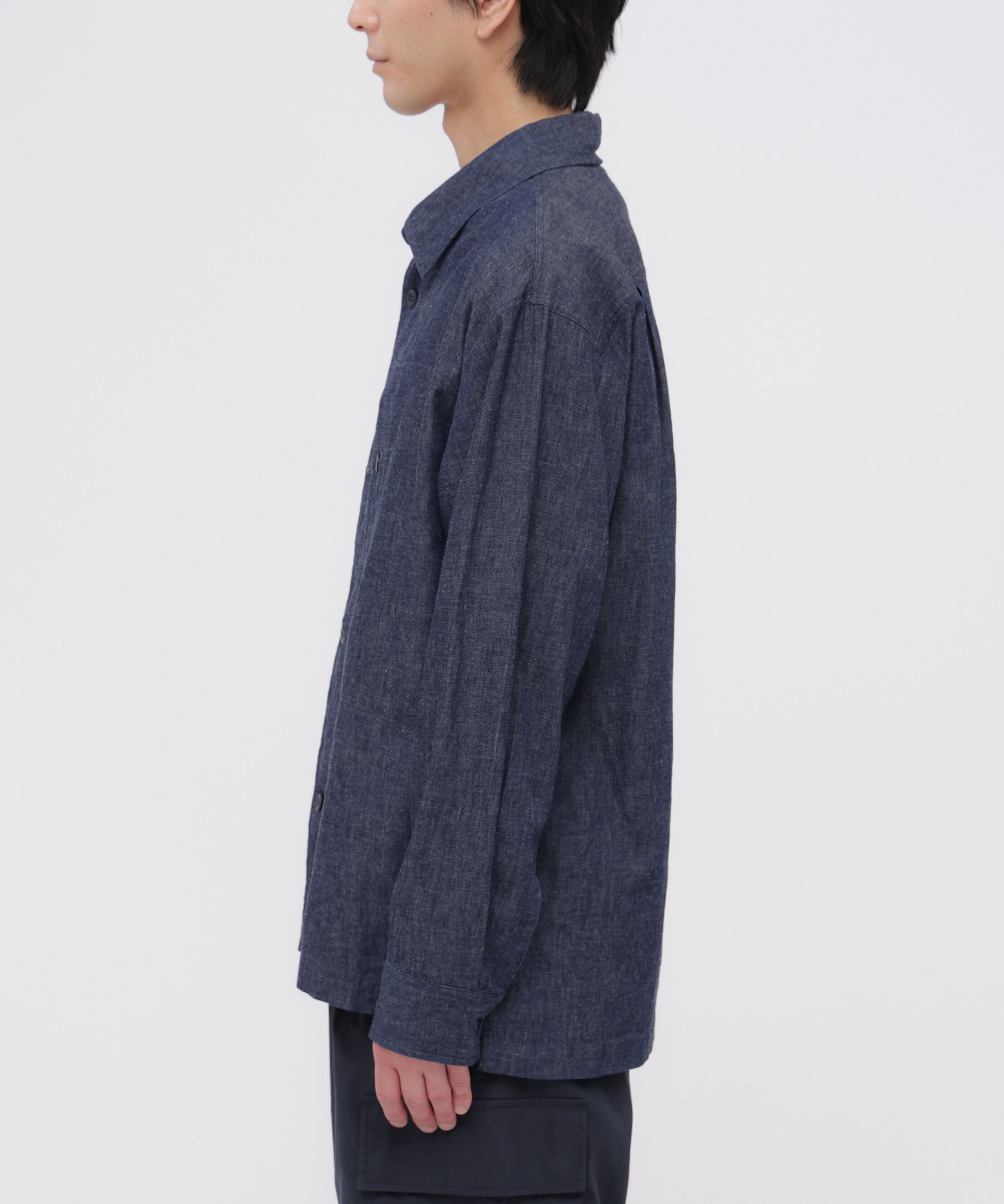 MHL.「COTTON LINEN DENIM SHIRT」|シャツ・ブラウス|
