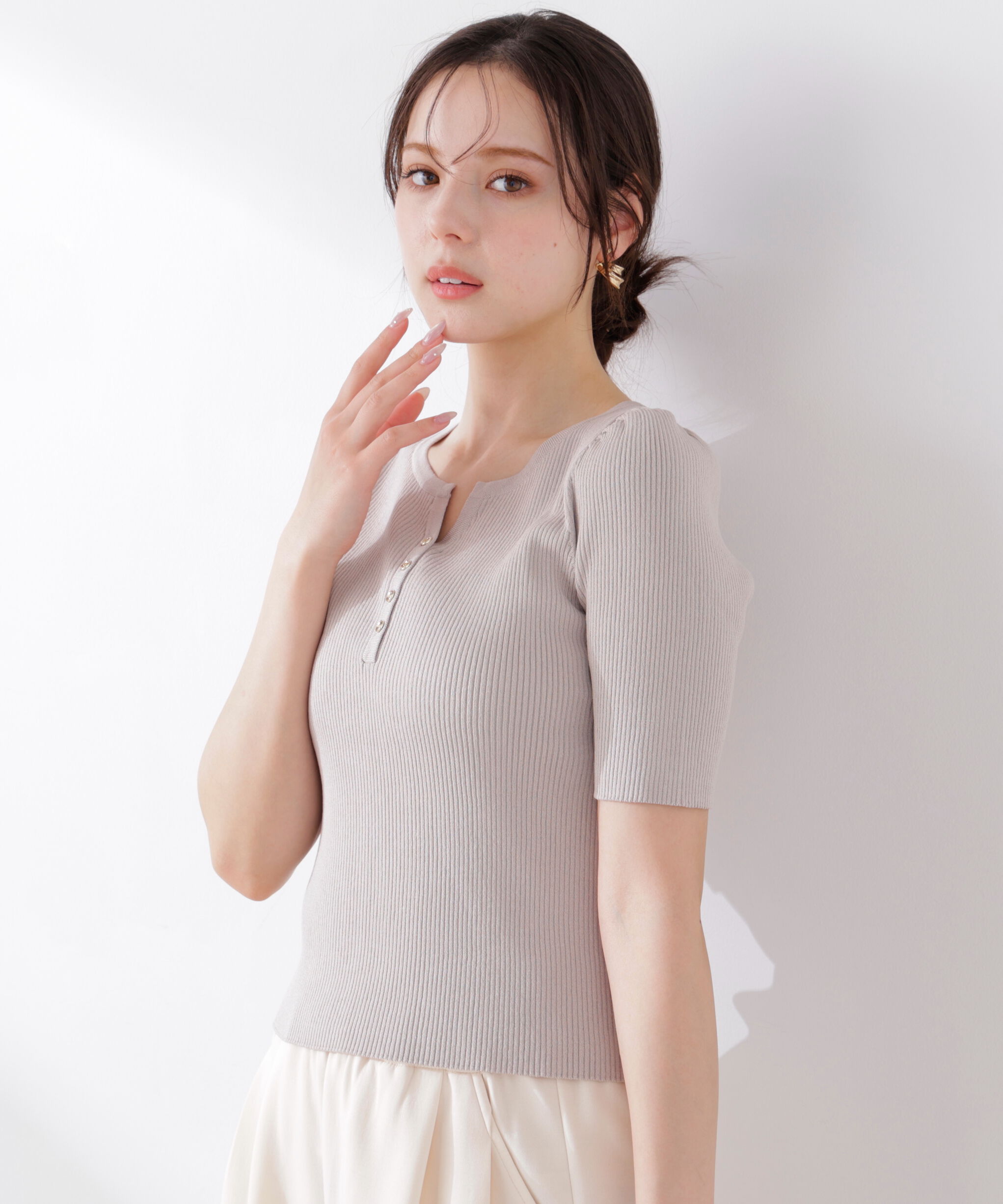 PROPORTION BODY DRESSING「ヘンリーネックニット 26SS」|ニット・セーター|