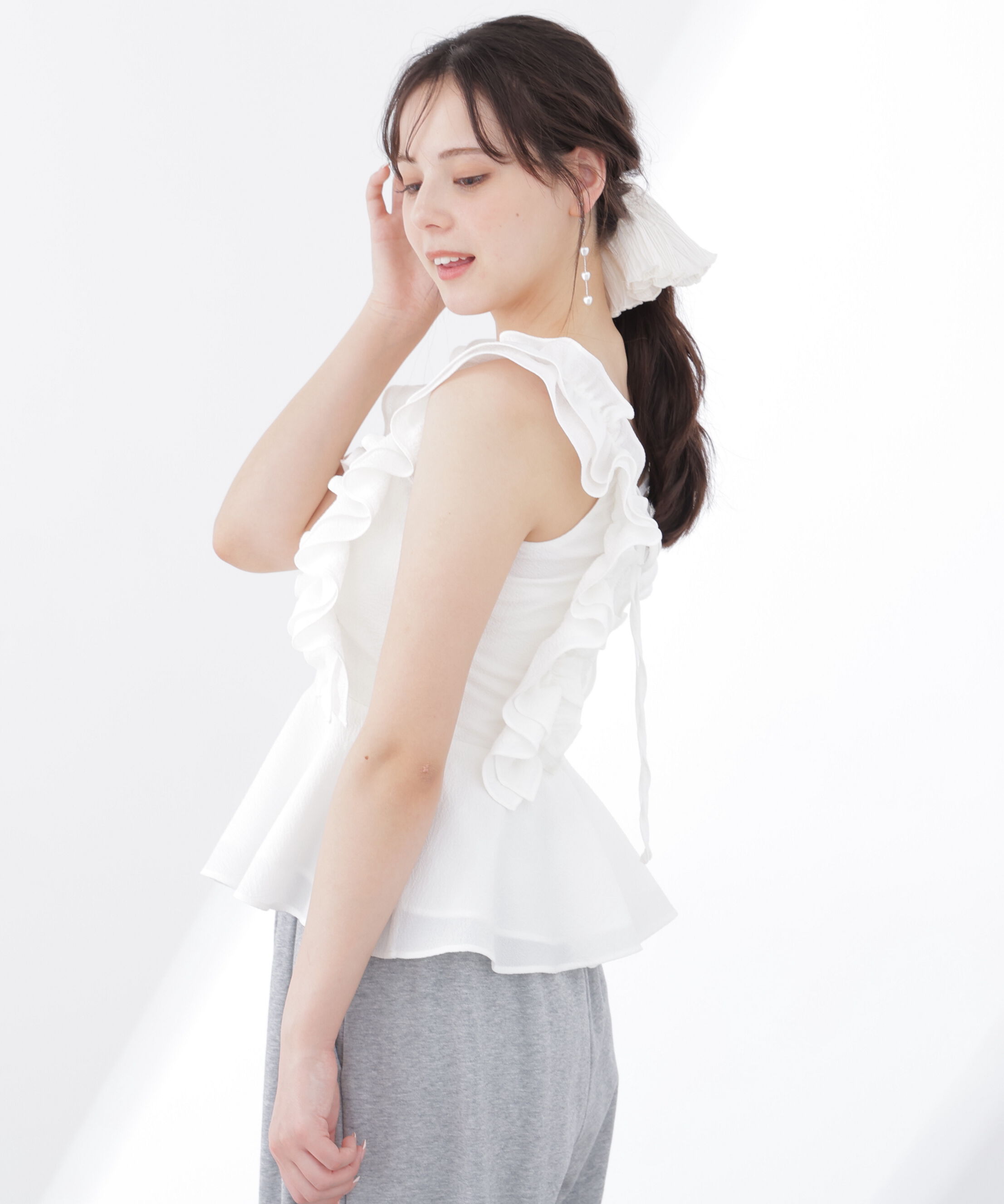 PROPORTION BODY DRESSING「フリルブラウス　26SS」|シャツ・ブラウス|