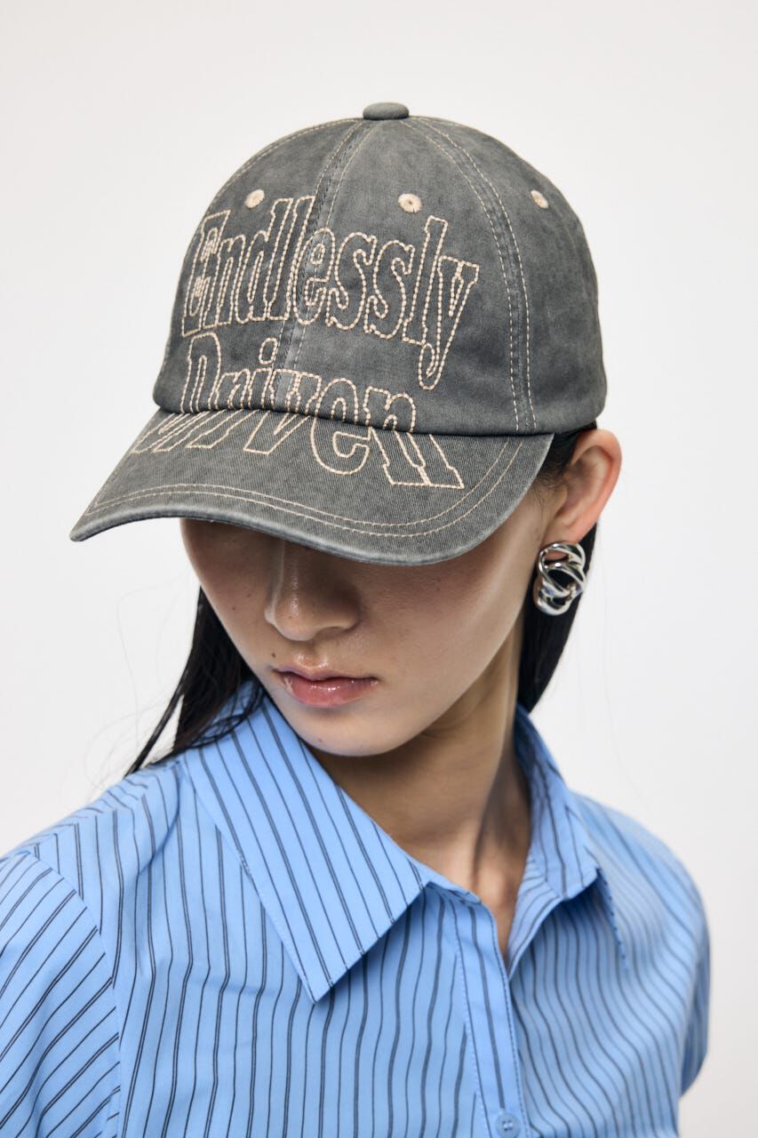 MOUSSY「STITCH LOGO BASEBALL キャップ」|その他|GRY