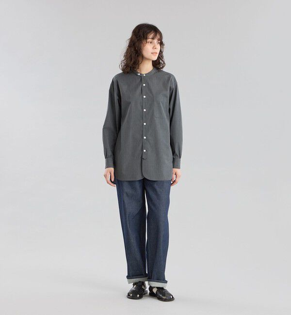 MACKINTOSH PHILOSOPHY「GREY LABEL シャンブレーバンドカラーシャツ」|シャツ・ブラウス|
