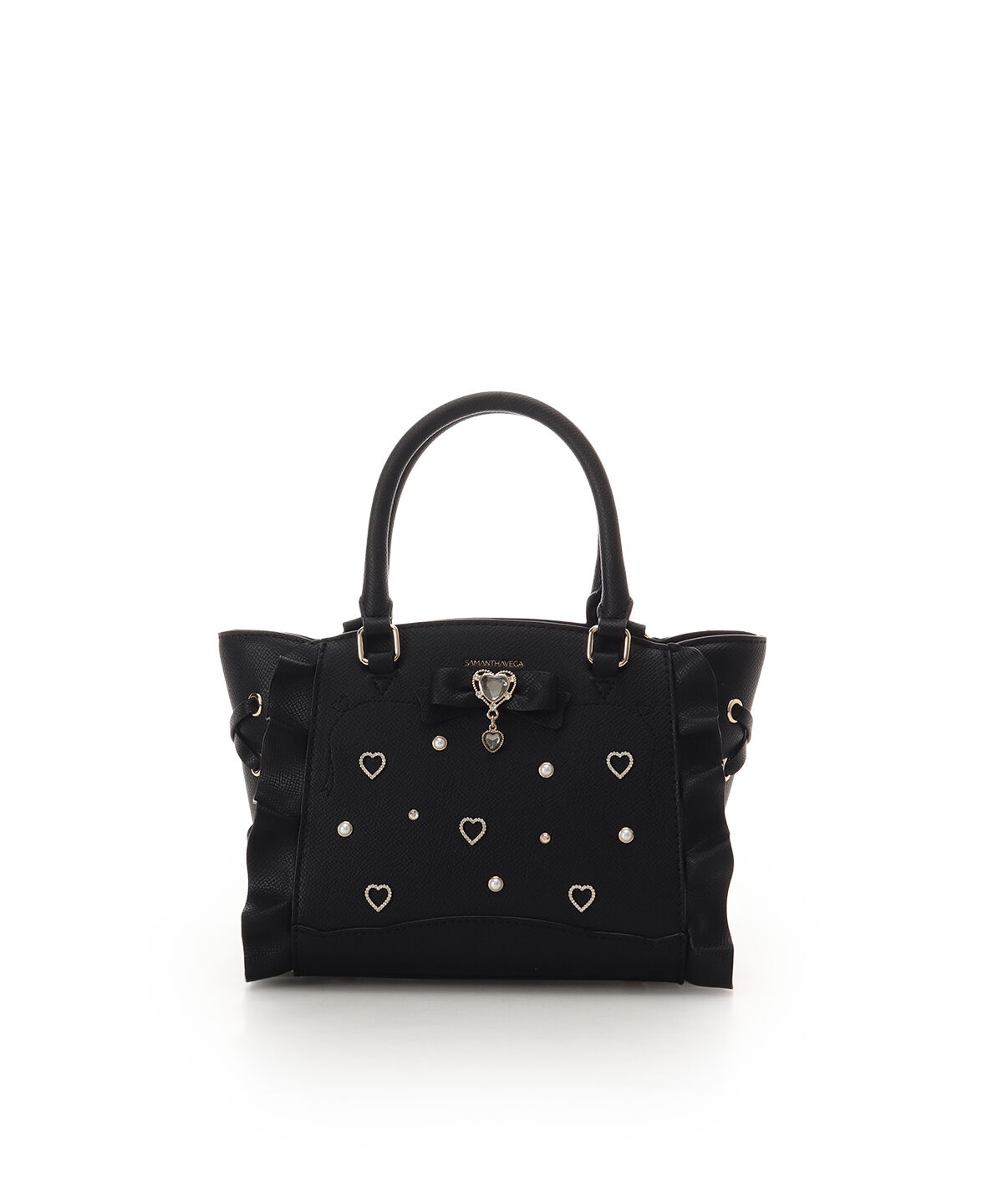 Samantha Vega「ハートリュバンフラッター（ミニ）」|ショルダー・メッセンジャー|ブラック