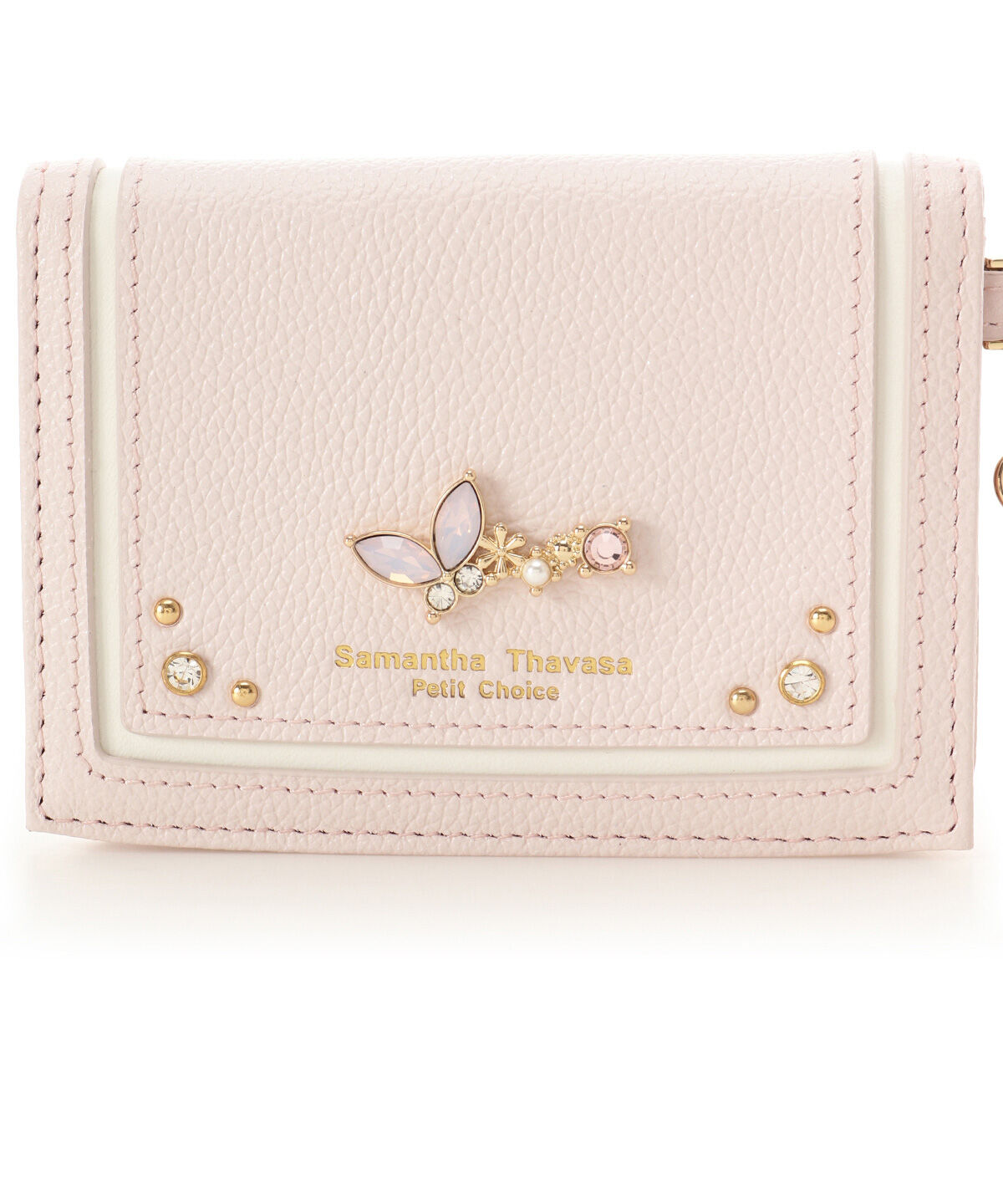 Samantha Thavasa Petit Choice「バタフライビジュー パスケース」|定期入れ|