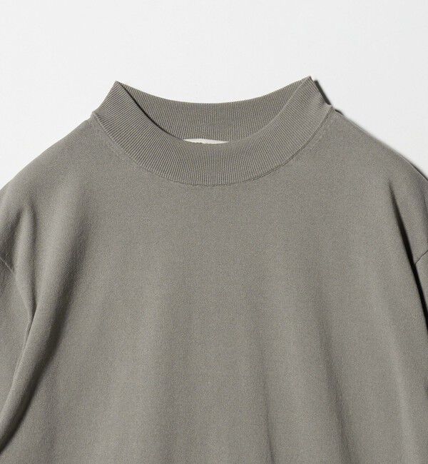UNITED ARROWS「ショートスリーブ モックネック ニットTシャツ UA COZY ウォッシャブル 抗菌防臭」|Tシャツ・カットソー|