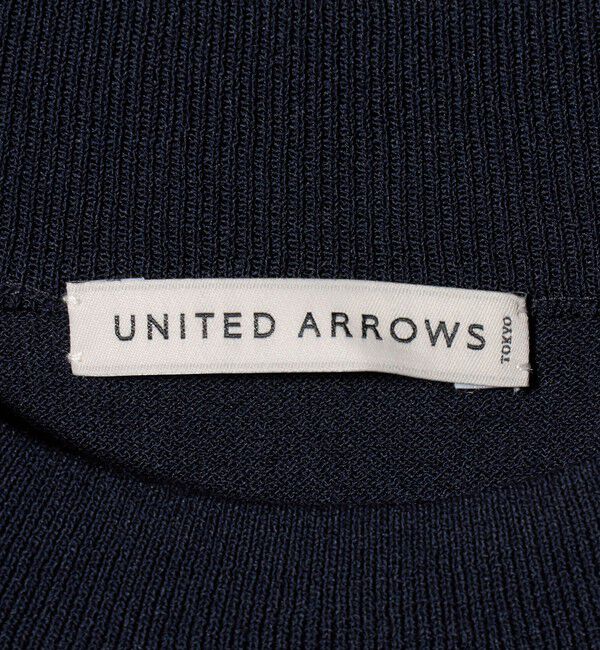 UNITED ARROWS「ショートスリーブ モックネック ニットTシャツ UA COZY ウォッシャブル 抗菌防臭」|Tシャツ・カットソー|