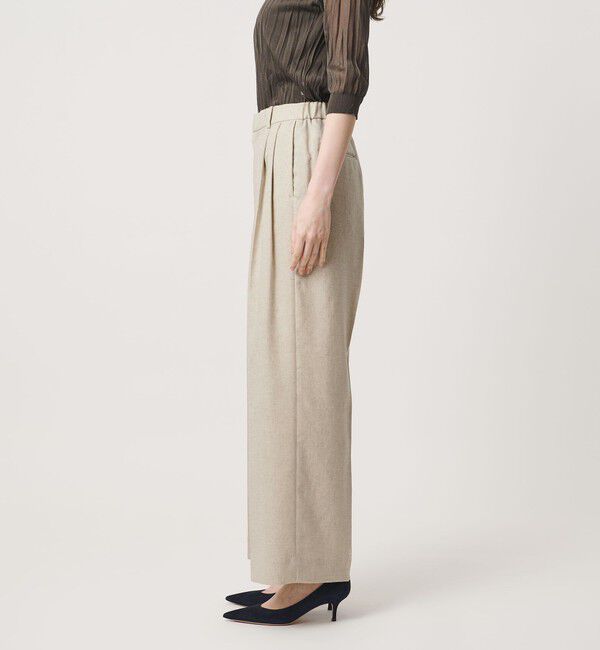 UNITED ARROWS「Spiree IAS 2タック ワイドパンツ ‐UVカット 接触冷感 ウォッシャブル‐」|スラックス|