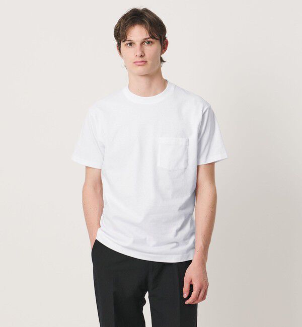 UNITED ARROWS「サンホーキンコットン テンジク ポケット Tシャツ」|Tシャツ・カットソー|WHITE