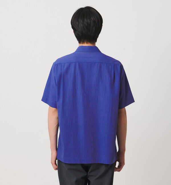 UNITED ARROWS「ウール/ナイロン アルバトロス ワンピースカラー ショートスリーブシャツ」|シャツ・ブラウス|