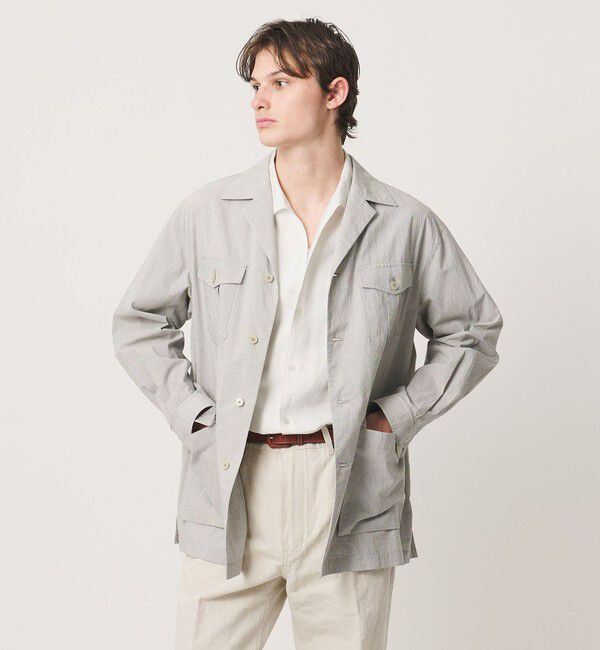 UNITED ARROWS「リネンキャンブリック ワンピースオープンカラーシャツ」|シャツ・ブラウス|