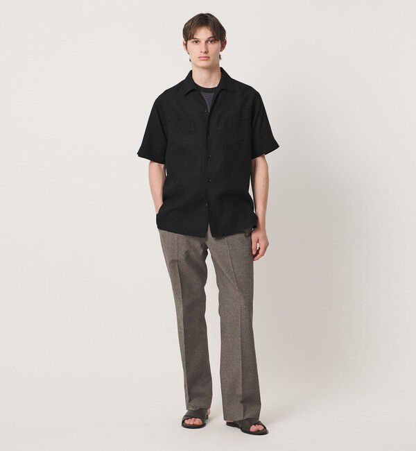 UNITED ARROWS「リネンキャンブリック ワンピースオープンカラーシャツ」|シャツ・ブラウス|
