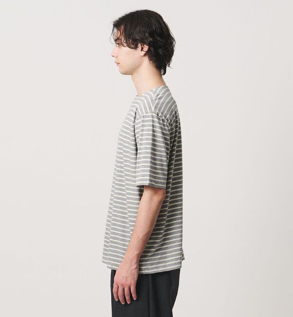 UNITED ARROWS「【別注】＜Armor-Lux＞ セミボートネック ボーダー Tシャツ」|Tシャツ・カットソー|