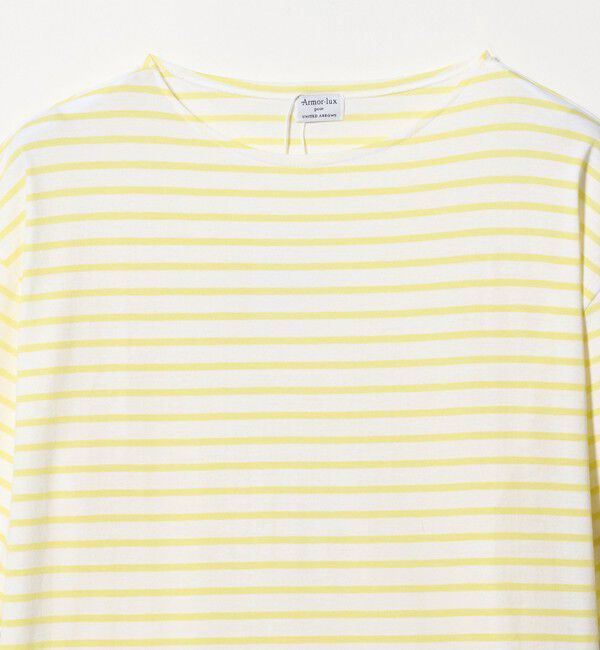 UNITED ARROWS「【別注】＜Armor-Lux＞ セミボートネック ボーダー Tシャツ」|Tシャツ・カットソー|