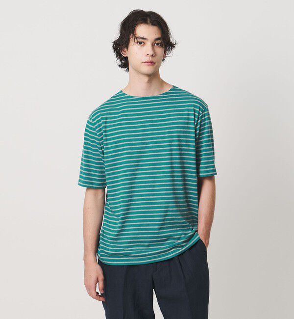 UNITED ARROWS「【別注】＜Armor-Lux＞ セミボートネック ボーダー Tシャツ」|Tシャツ・カットソー|KELLY