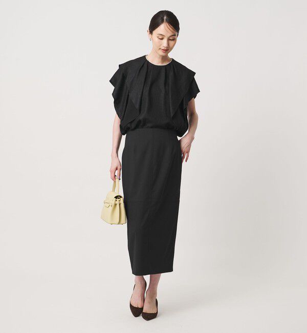 UNITED ARROWS「モク タイト ロングスカート ‐ウォッシャブル‐」|タイト|