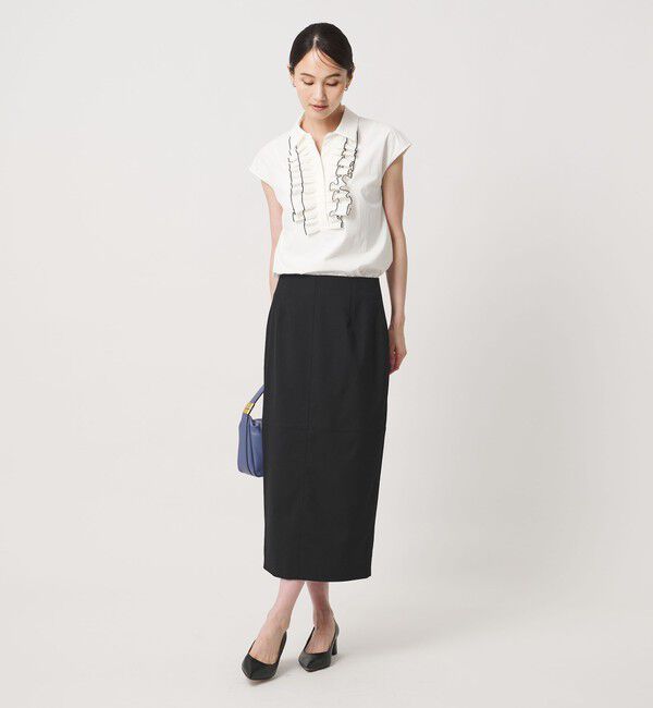 UNITED ARROWS「モク タイト ロングスカート ‐ウォッシャブル‐」|タイト|