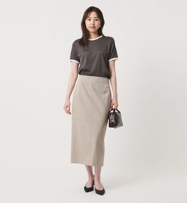 UNITED ARROWS「モク タイト ロングスカート ‐ウォッシャブル‐」|タイト|