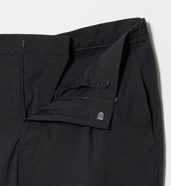 UNITED ARROWS「ウェザーコンフォート メランジ サイドシャーリング 1プリーツ パンツ 撥水 ヨコストレッチ」|チノ|