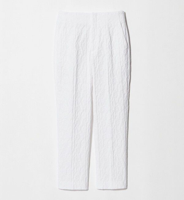 UNITED ARROWS「フクレ ジャガード スリムパンツ ‐ストレッチ ウォッシャブル‐」|スラックス|