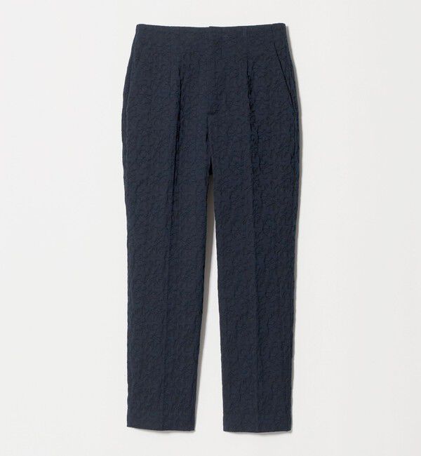 UNITED ARROWS「フクレ ジャガード スリムパンツ ‐ストレッチ ウォッシャブル‐」|スラックス|