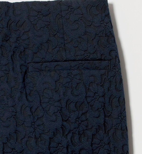 UNITED ARROWS「フクレ ジャガード スリムパンツ ‐ストレッチ ウォッシャブル‐」|スラックス|