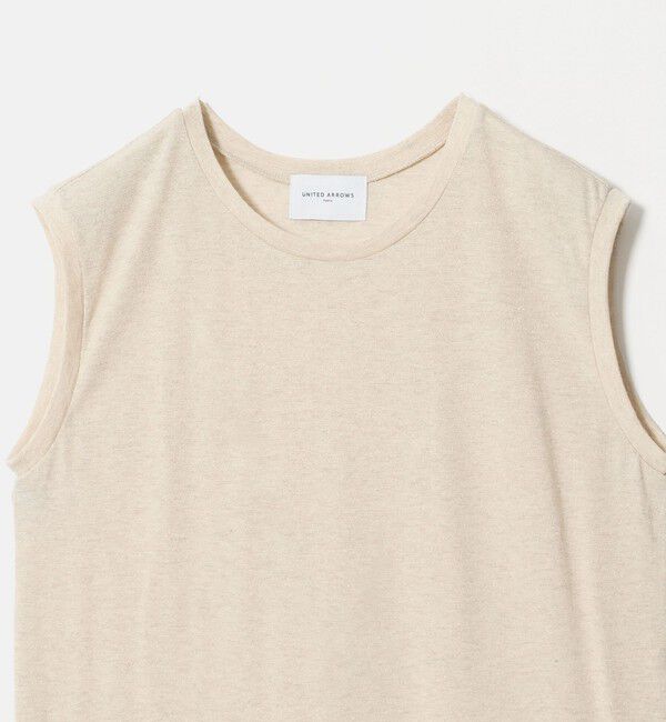 UNITED ARROWS「ラメ テンジク ノースリーブ カットソー」|Tシャツ・カットソー|