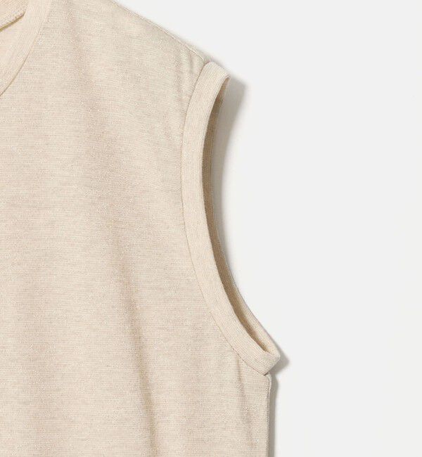UNITED ARROWS「ラメ テンジク ノースリーブ カットソー」|Tシャツ・カットソー|