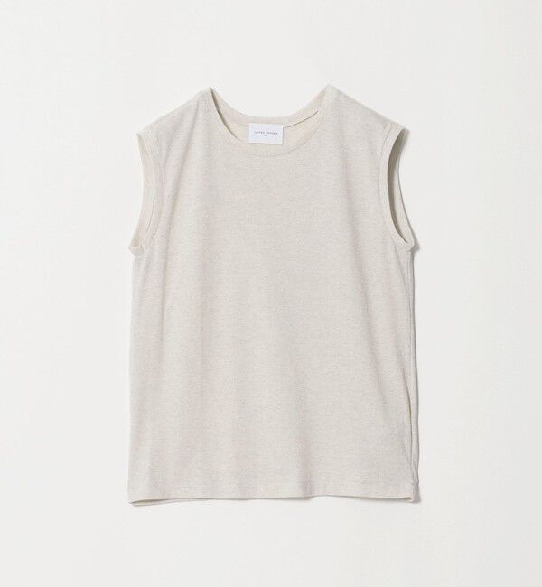 UNITED ARROWS「ラメ テンジク ノースリーブ カットソー」|Tシャツ・カットソー|SILVER
