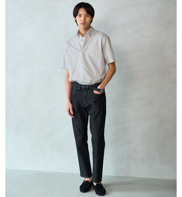 UNITED ARROWS green label relaxing「DUADRY clean バーズアイ ボタンダウン ビズポロ ポロシャツ -吸水速乾・抗菌-」|ポロシャツ|