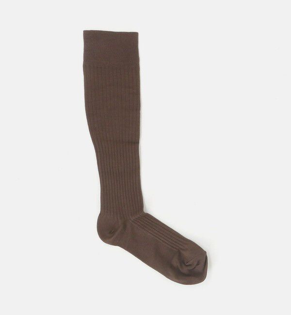 UNITED ARROWS green label relaxing「＜MAEE＞コンプレッション リブ ソックス」|ソックス|DK.BROWN