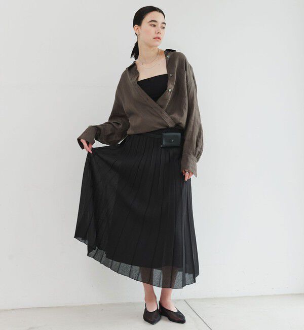 UNITED ARROWS green label relaxing「［size SHORTあり］リネン2WAYシャツ」|シャツ・ブラウス|