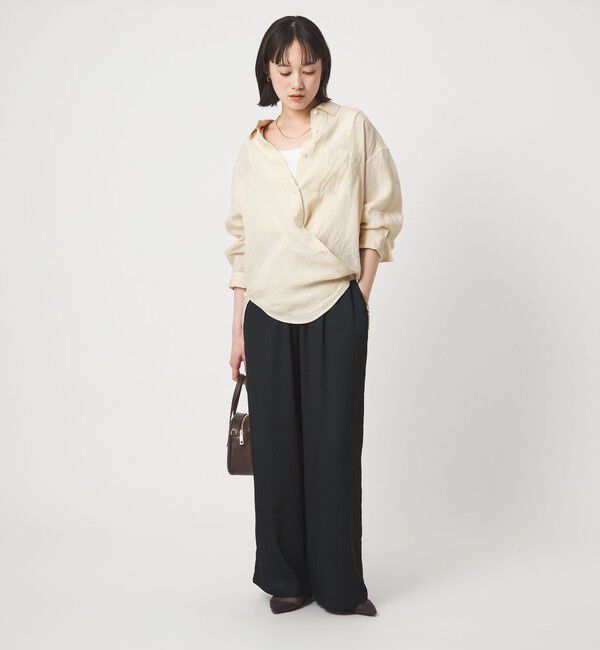 UNITED ARROWS green label relaxing「［size SHORTあり］リネン2WAYシャツ」|シャツ・ブラウス|
