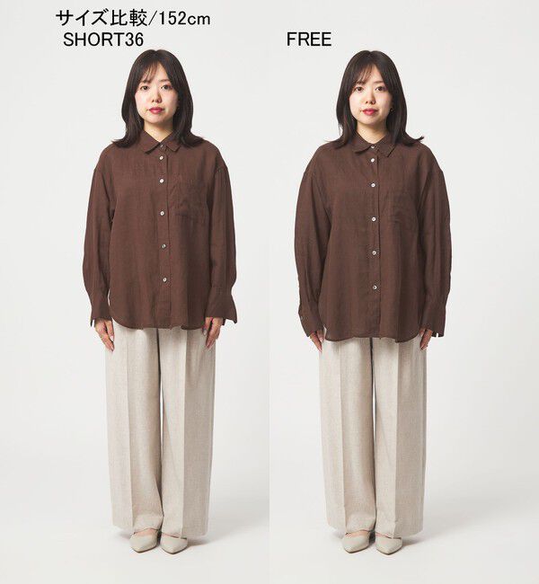UNITED ARROWS green label relaxing「［size SHORTあり］リネン2WAYシャツ」|シャツ・ブラウス|