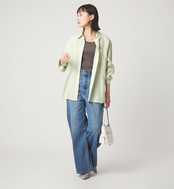 UNITED ARROWS green label relaxing「［size SHORTあり］リネン2WAYシャツ」|シャツ・ブラウス|