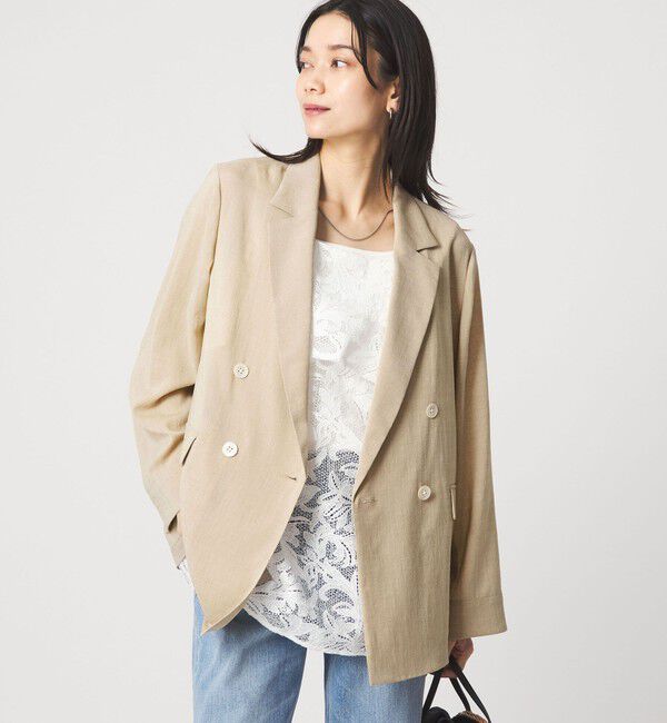 UNITED ARROWS green label relaxing「【結論シリーズ】シアーエアジャケット  マシンウォッシャブル 接触冷感 通気性」|テーラードジャケット|