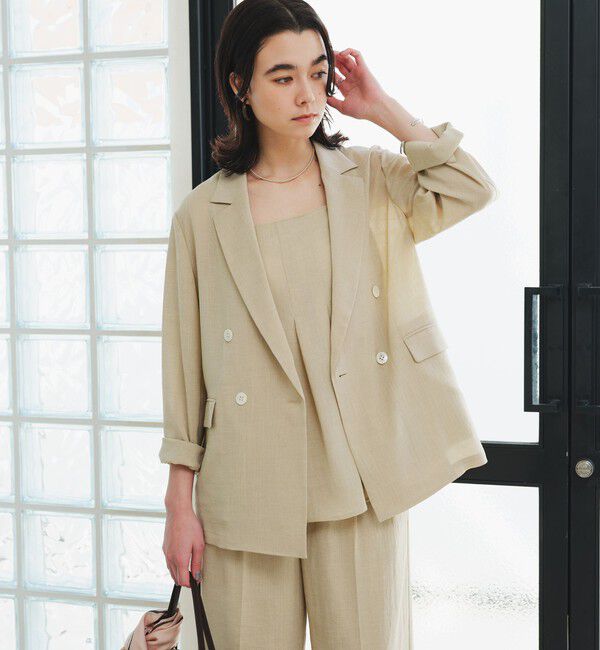 UNITED ARROWS green label relaxing「【結論シリーズ】シアーエアジャケット  マシンウォッシャブル 接触冷感 通気性」|テーラードジャケット|